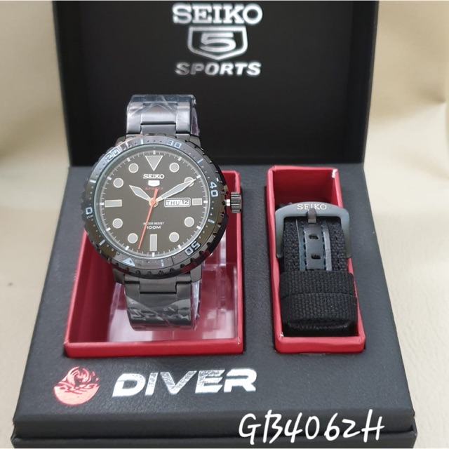 Jam tangan pria Seiko diver pakett ready ya