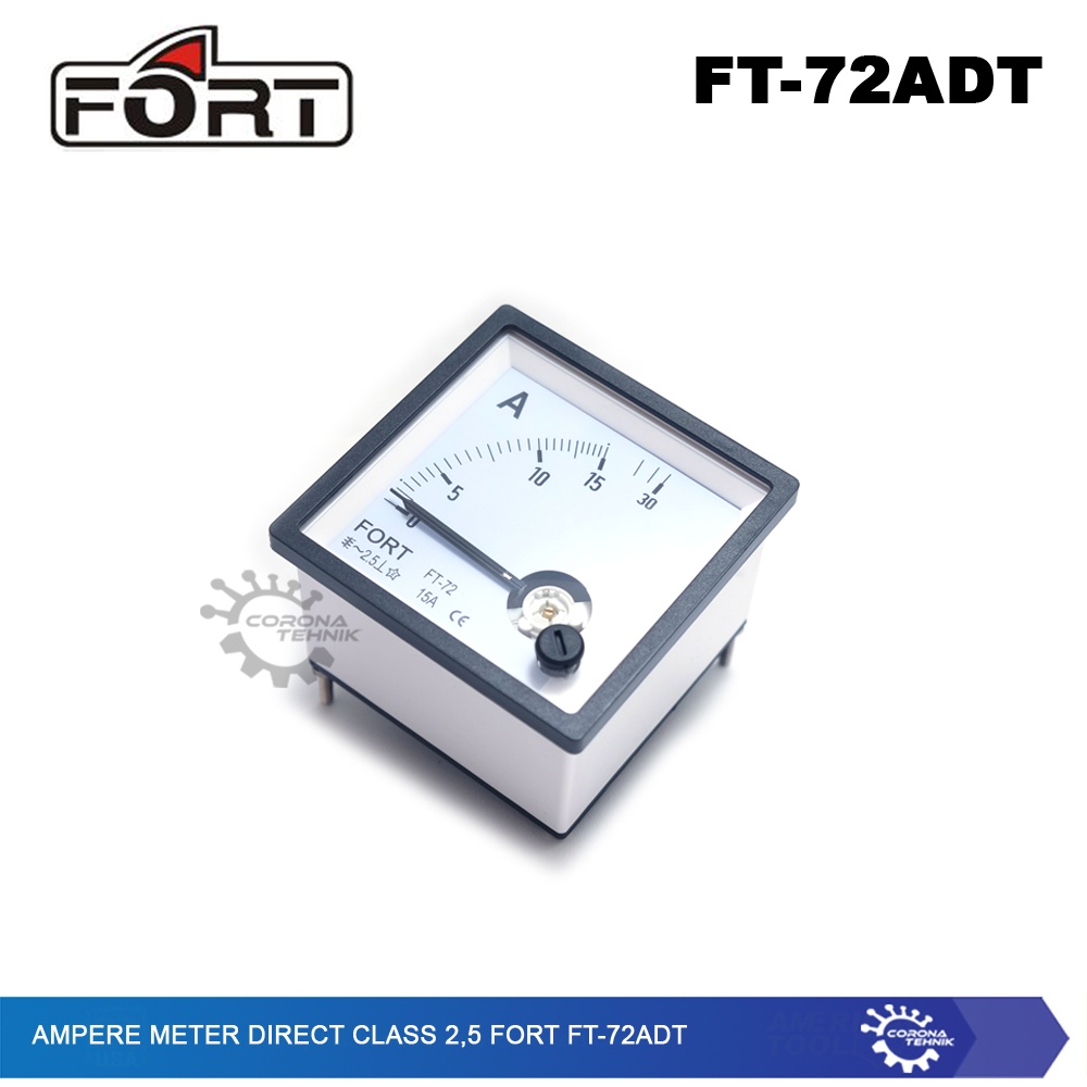 Analog AC Panel Meter - Direct Class 2,5 FORT FT-72ADT - Ampere Meter