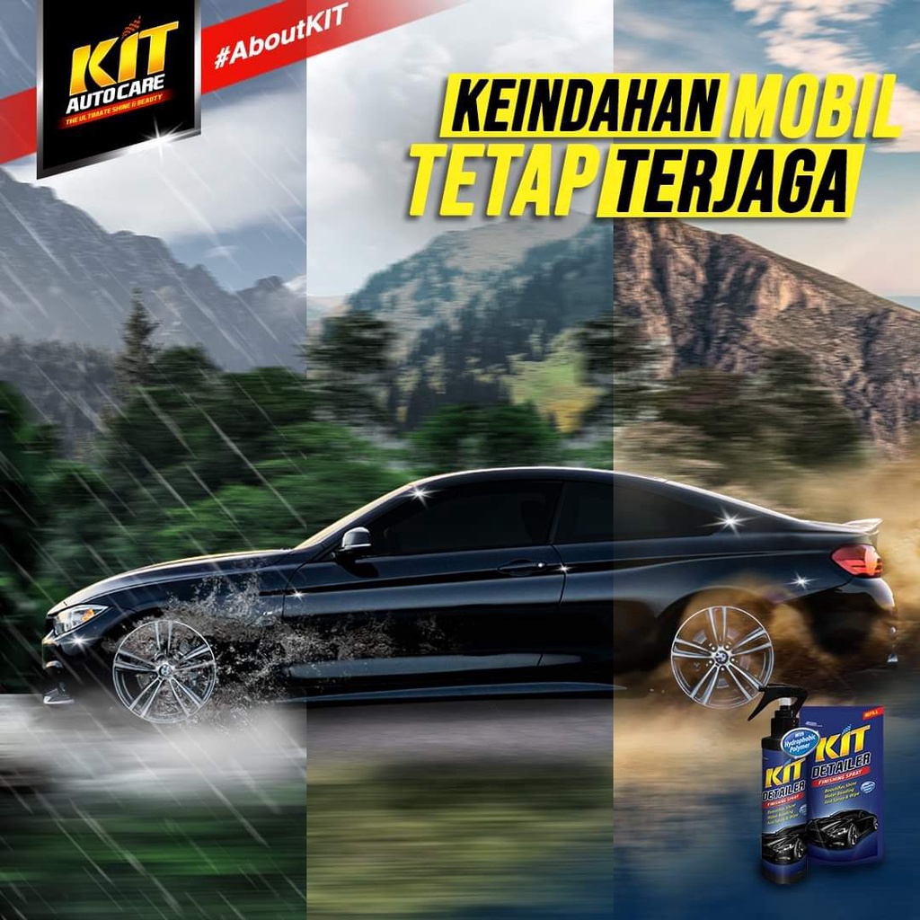 KIT Detailer Finishing Spray - 200 ml / Water Beading Memberikan Efek Daun Talas / DSM