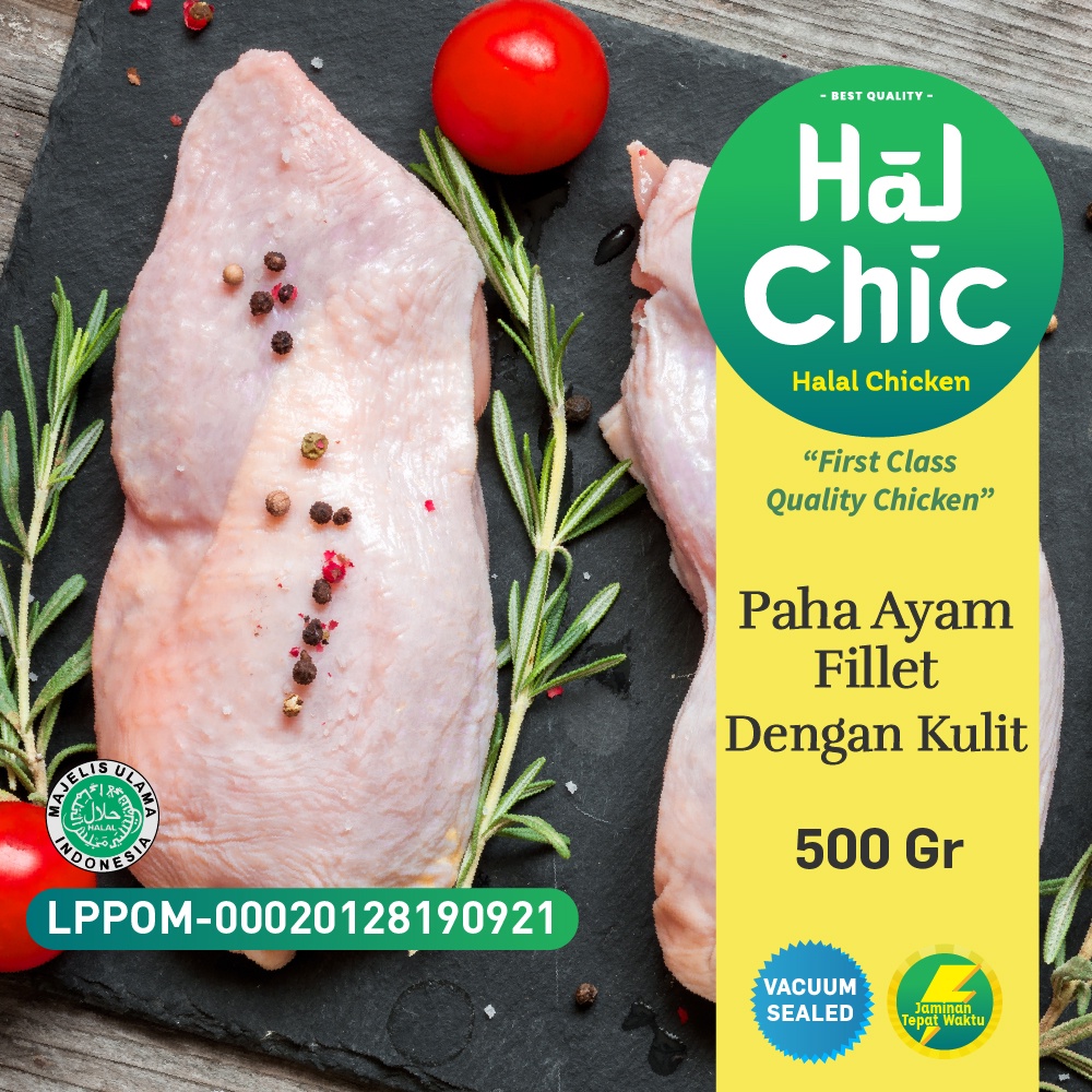 

Paha Ayam Dengan Kulit 500 Gram HalChic