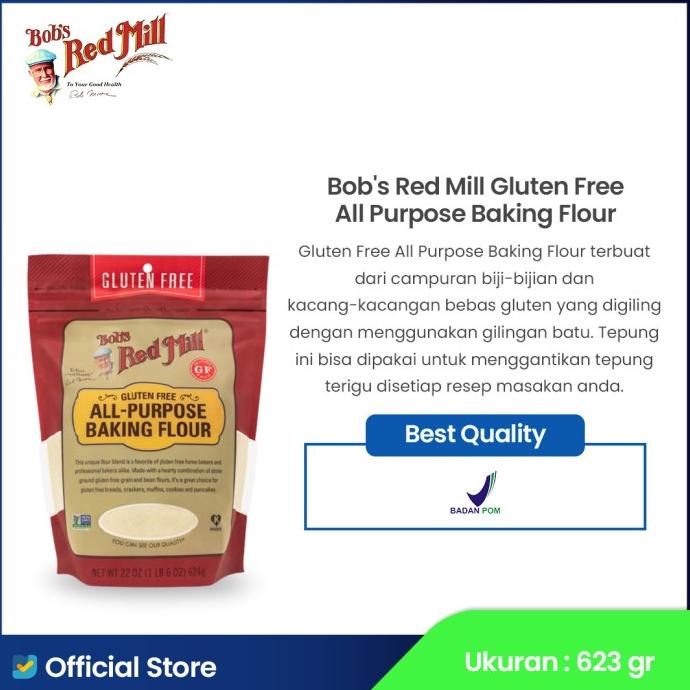 

BAYAR DITEMPAT Bob's Red Mill Gluten Free All Purpose Baking Flour 623 gr