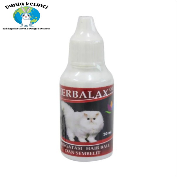 OBAT SEMBELIT HAIRBALL KUCING HERBALAX CAT 30 ML