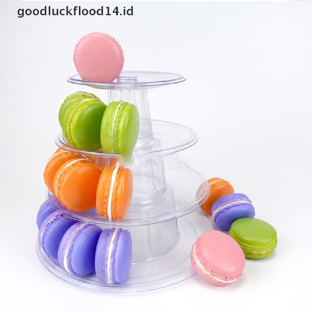 [OOID] Multitiers Macaron Display Stand Cupcake Tower Rack Cake Stand PVC Tray Cake ID