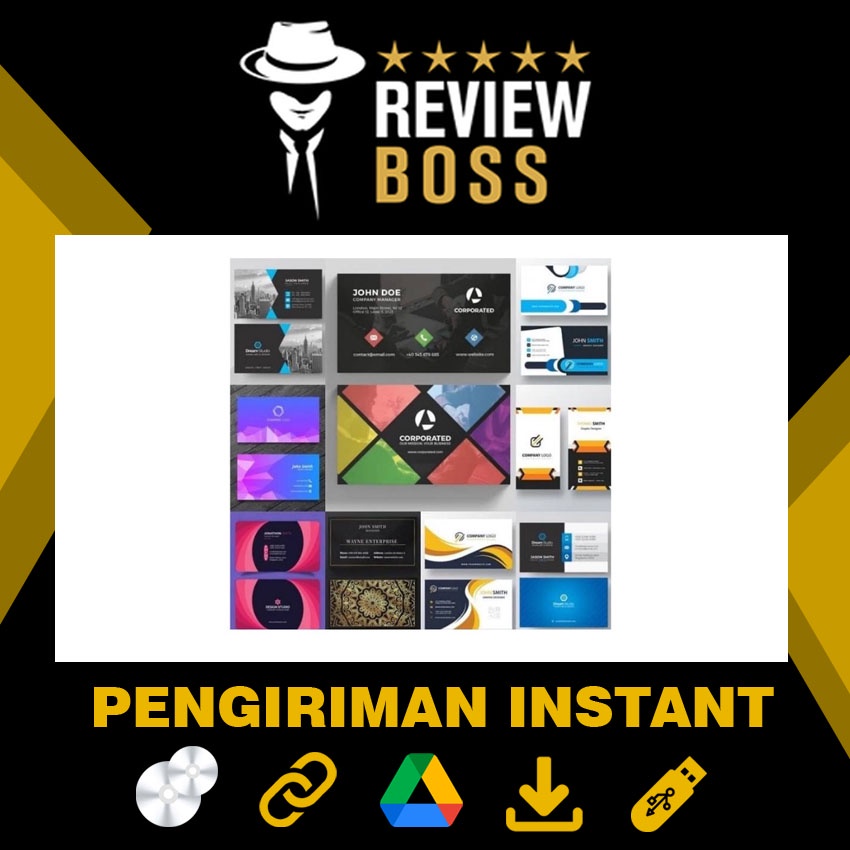 BUNDLE RATUSAN TEMPLATE DESAIN KARTU NAMA ID CARD NAME TAG PREMIUM DESIGN FORMAT CDR SIAP EDIT