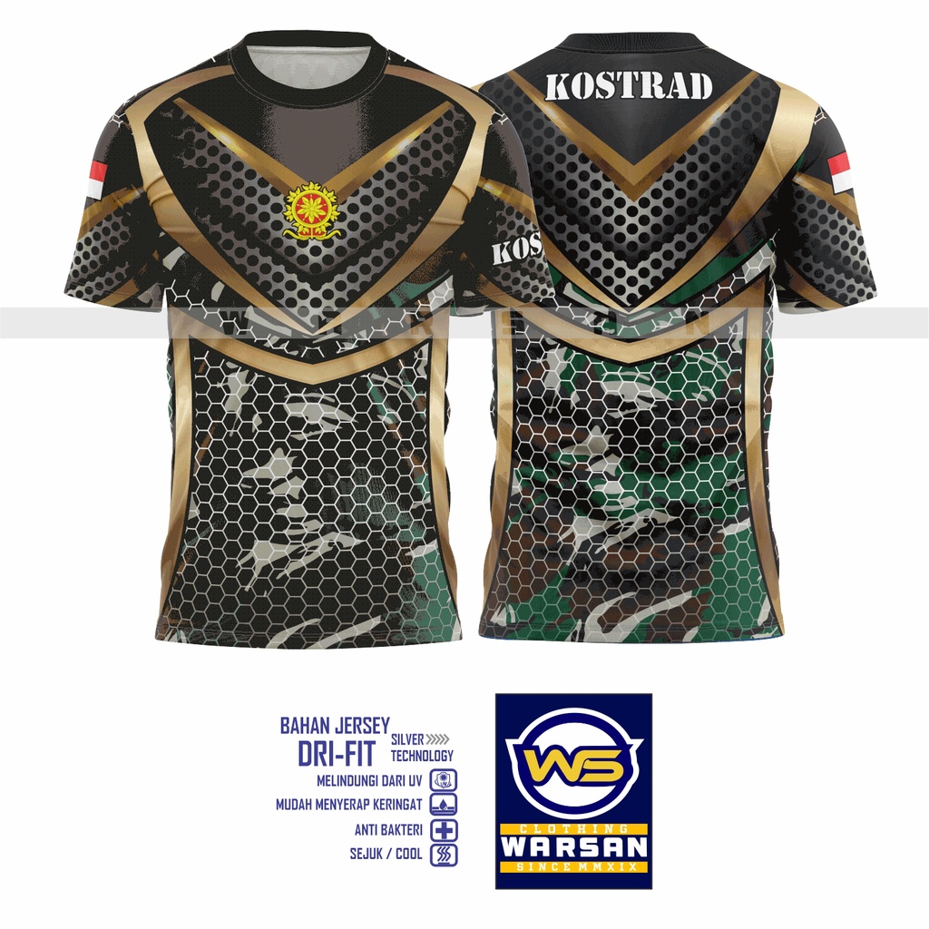 Kaos Jersey KOSTRAD / Kaos Fullprint KOSTRAD / Kaos Sublim KOSTRAD Dryfit