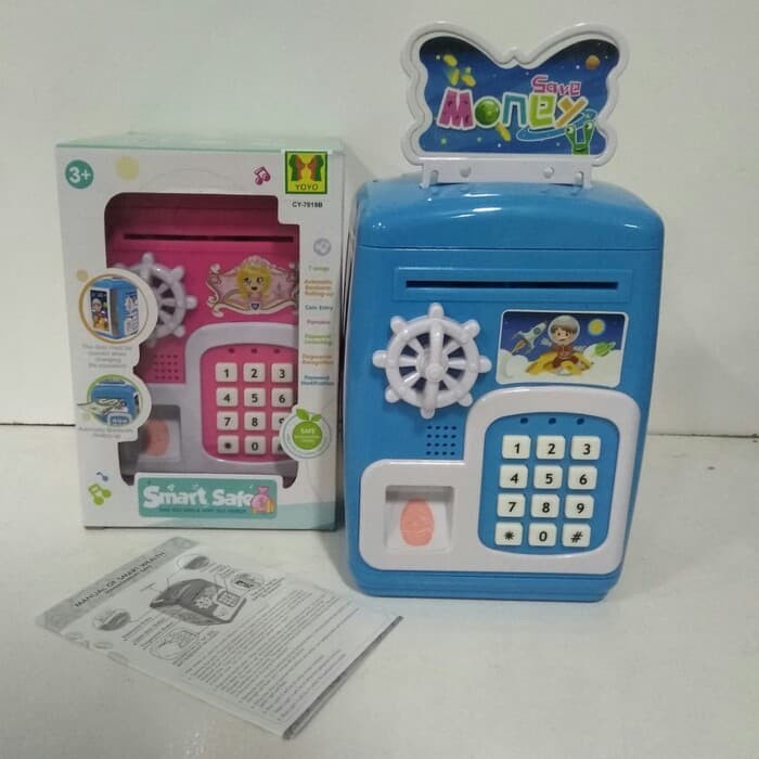 Mainan anak ATM Brangkas / Smart Safe Bank Mainan ATM