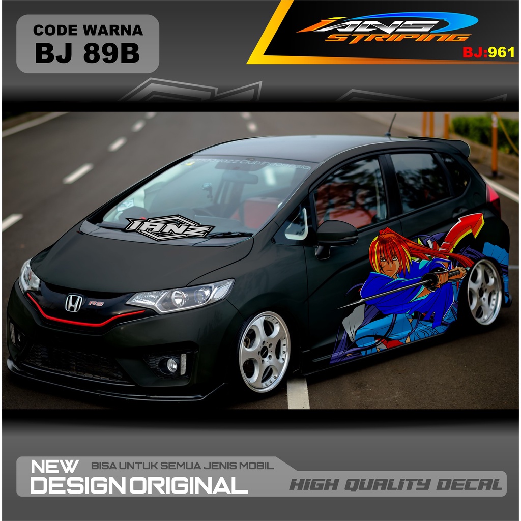 STICKER DECAL MOBIL JAZZ / STIKER MOBIL BRIO / DECAL STIKER MOBIL SWIFT / STIKER MOBIL TOYOTA / DECAL STICKER MOBIL / STIKER YARIS AYLA