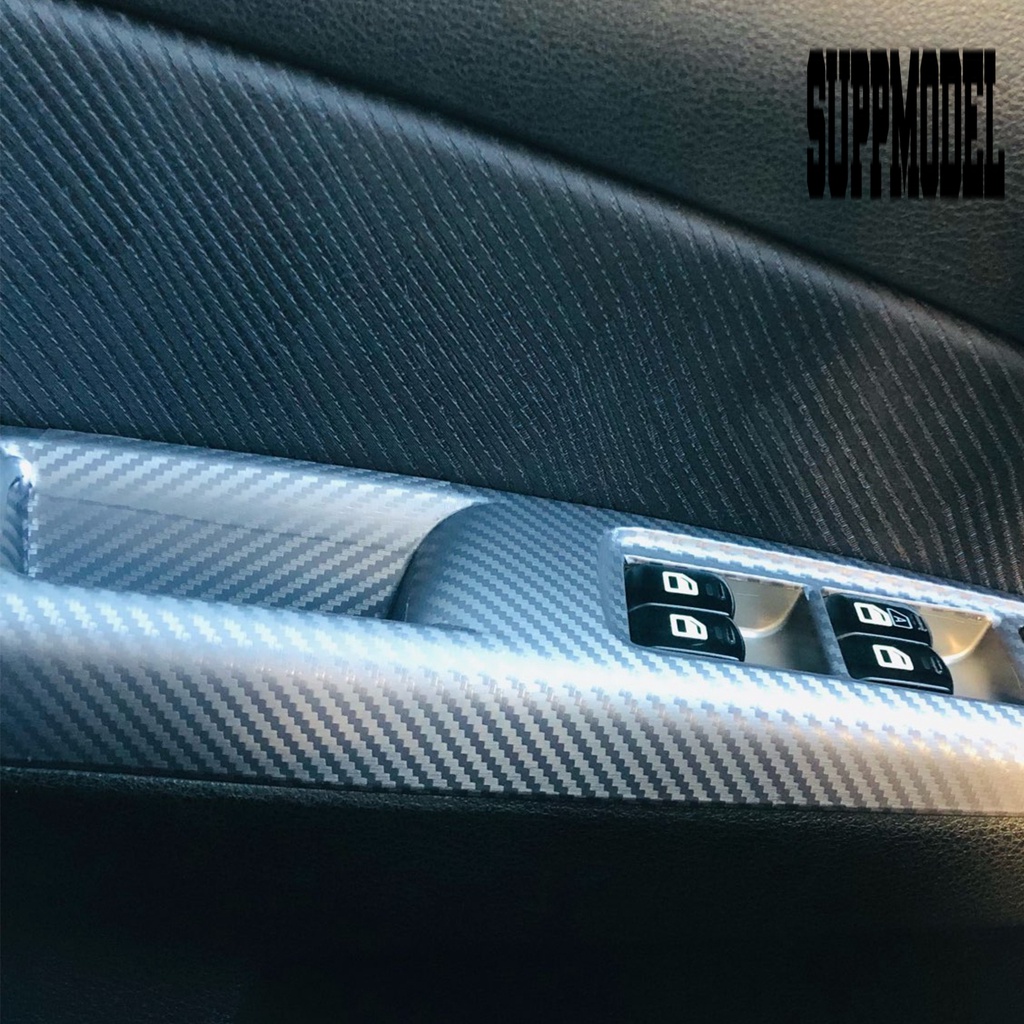 Stiker Film Roll 3D Carbon Fiber Vinyl Anti Gores Untuk Dekorasi Mobil DIY