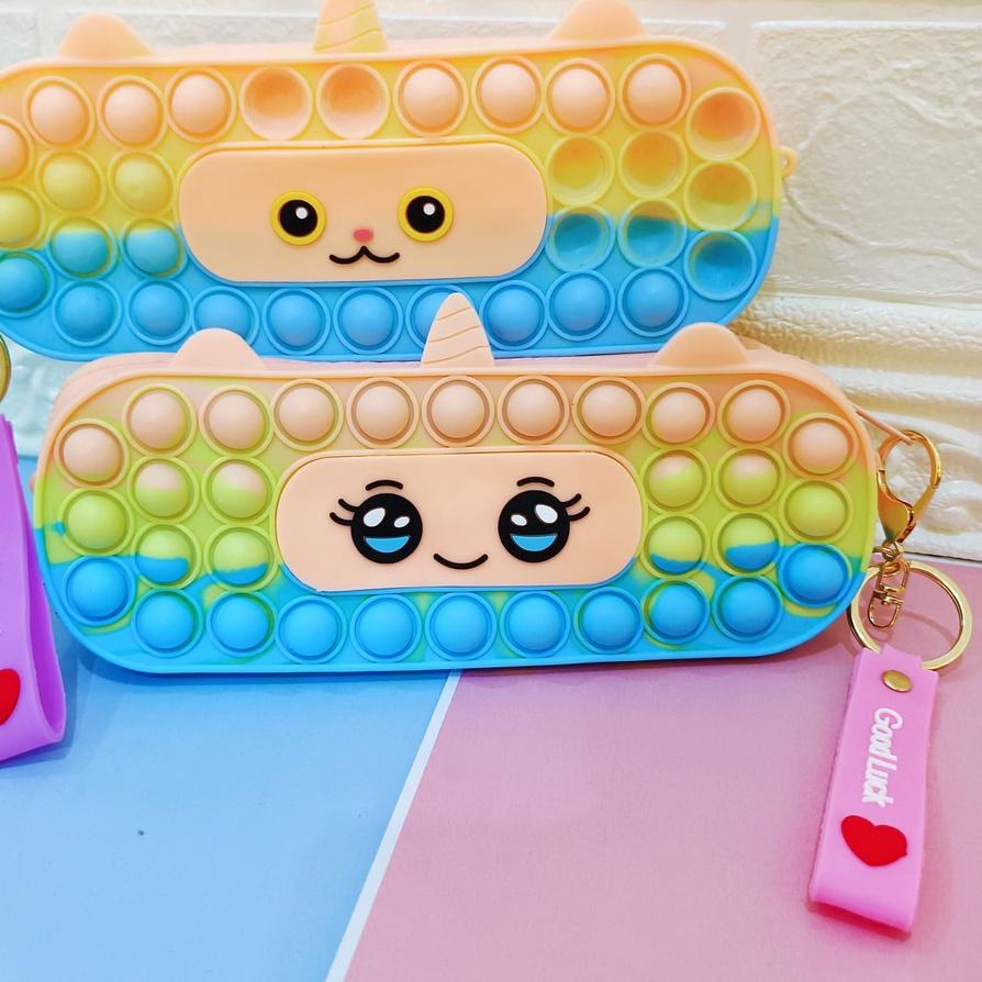 

㊔C Kotak Pensil Pop It Fashion (Depan Belakang Bisa Pop It) BEST SELLER 2295 ♠