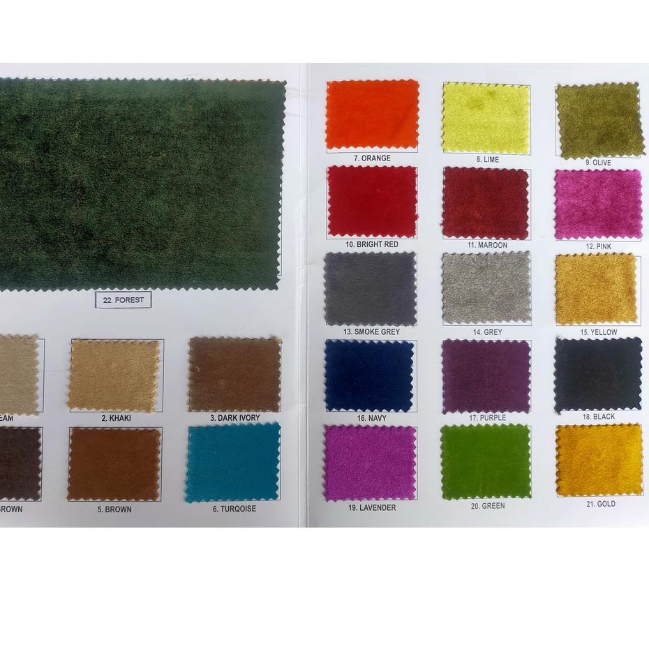 kain sofa beludru Quantico