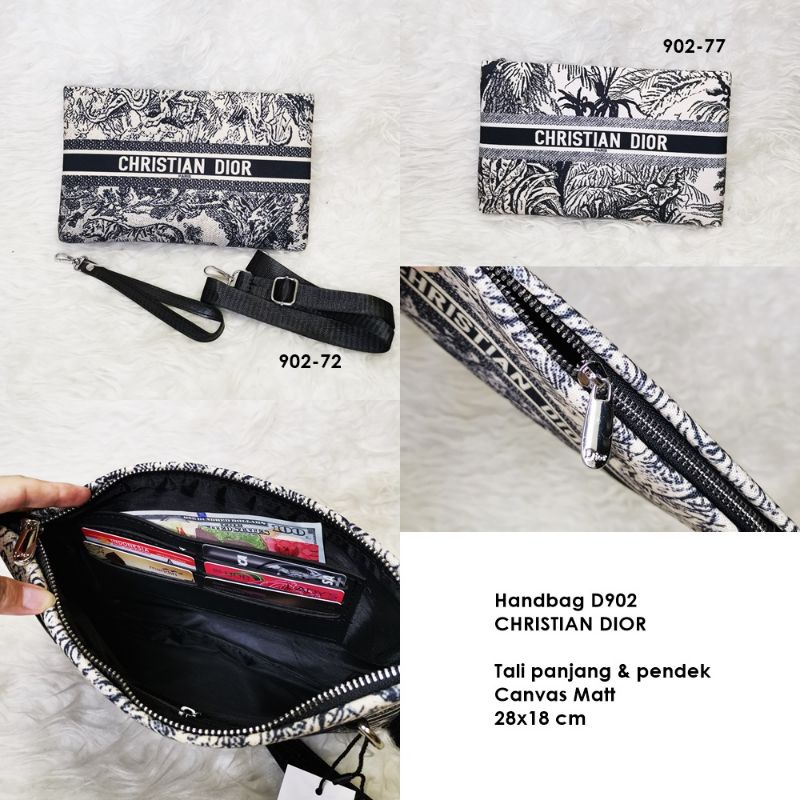 Clutch cowok cewek canvas dior* handbag tas