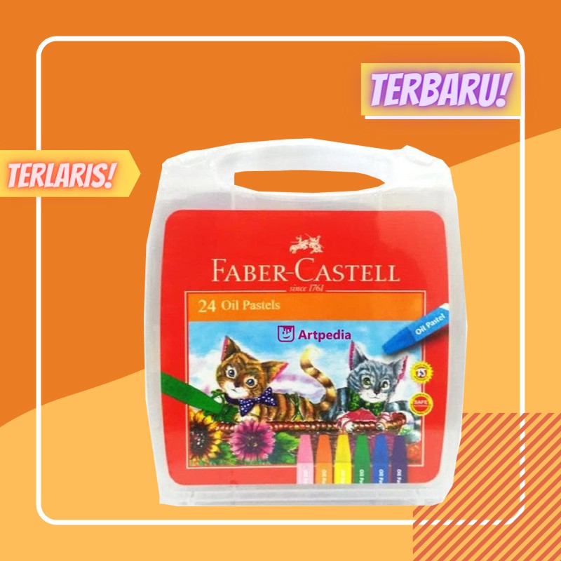 

Crayon / Krayon / Pastel / oil pastels Faber Castell 24 Warna / JAYA ABADI