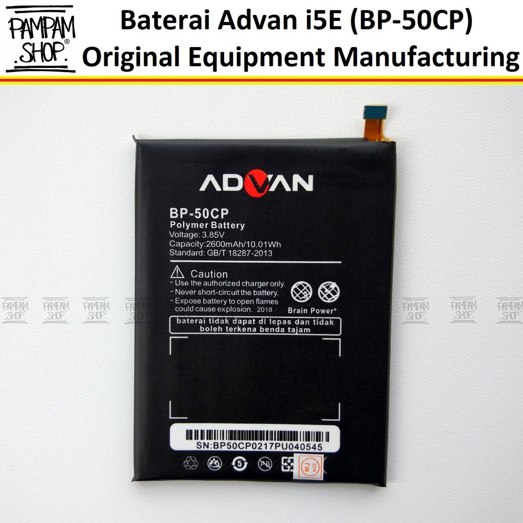 Baterai Advan i5E BP50CP Original Batre Batrai Advance Battery OEM HP BP 50CP i 5E BP-50CP