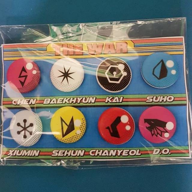 exo power member pin 25mm the war bross pin button set