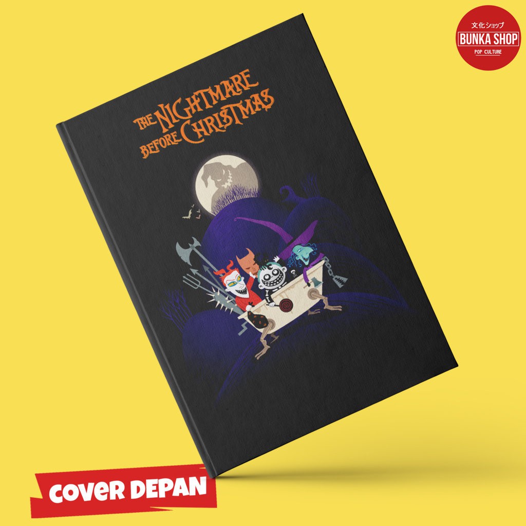 

Note Book Film The Nightmare Before Christmas Lock Shock and Barrel Hardcover A5 Jurnal Agenda Planner