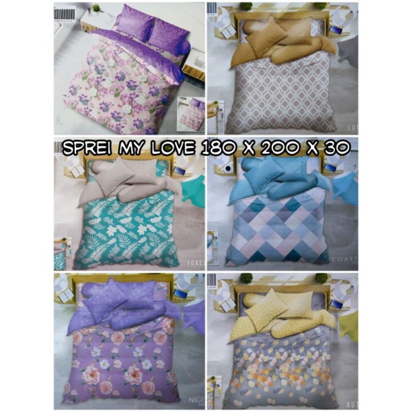 seprei my love 180x200 tinggi 30 cm