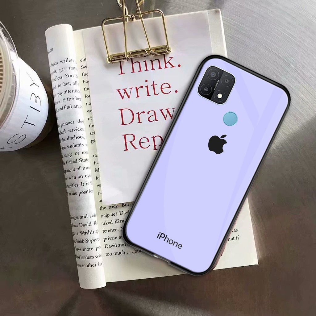 [K64] Softcase Kaca Oppo A15 A15S - Softcase Mirror A15 - Softcase Kaca - Softcase Glass - Softcase 