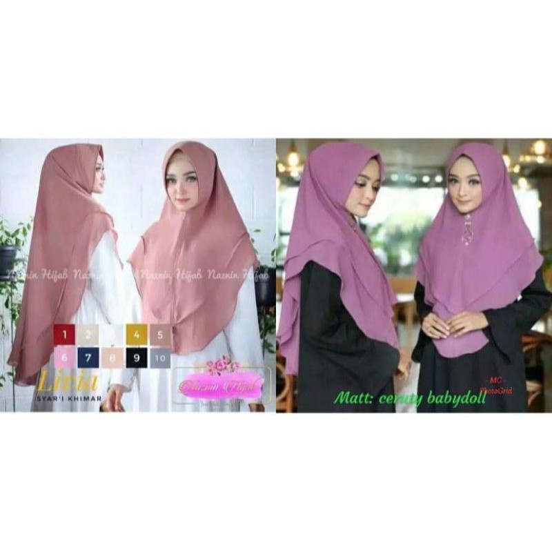 jilbab 2 layer