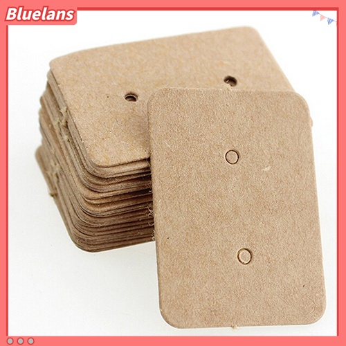 100 Pcs Holder Display Perhiasan Anting Stud Model Gantung Ukuran 25x35mm