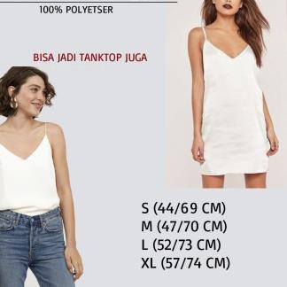 Super Promo-258  Dress Wanita Satin polos Mewah Tanpa Lengan Premium (HMD336 SATINTANK DR)