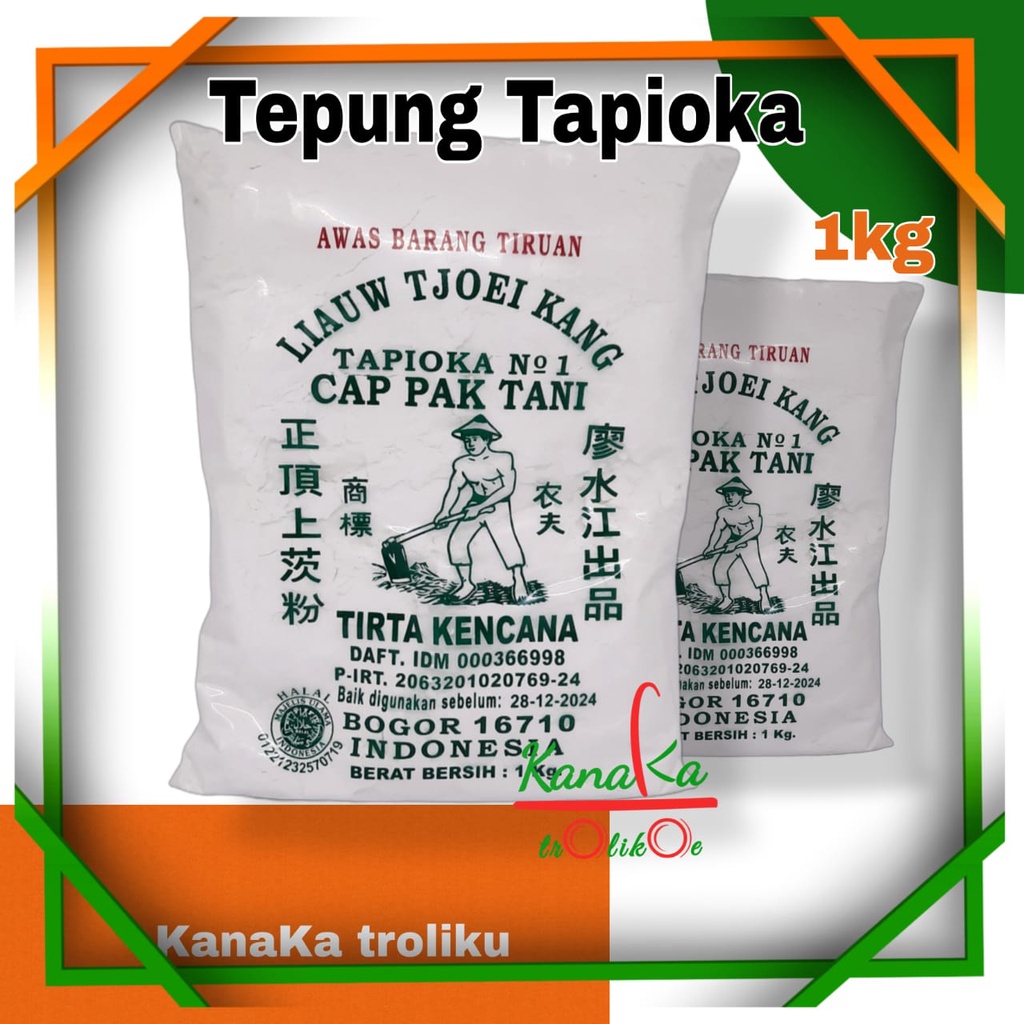 

Tepung Tapioka / Sagu Cap Tani Premium Liauw Tjoei Kang 1kg