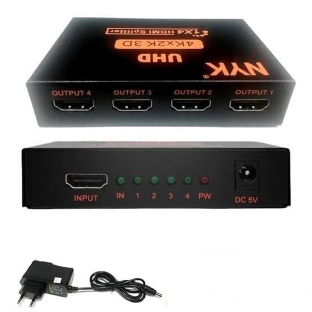 Splitter HDMI NYK 4 PORT / HDMI Splitter NYK 1 x 4 Port