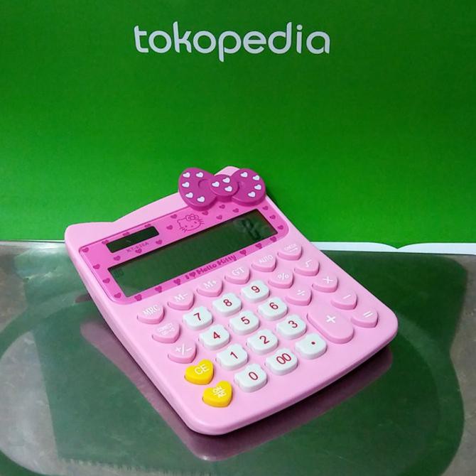 

Best/Seller KALKULATOR HELLO KITTY KT-838A Pink Love Pita Cocok Kantor Toko Kado --- 100% TOP