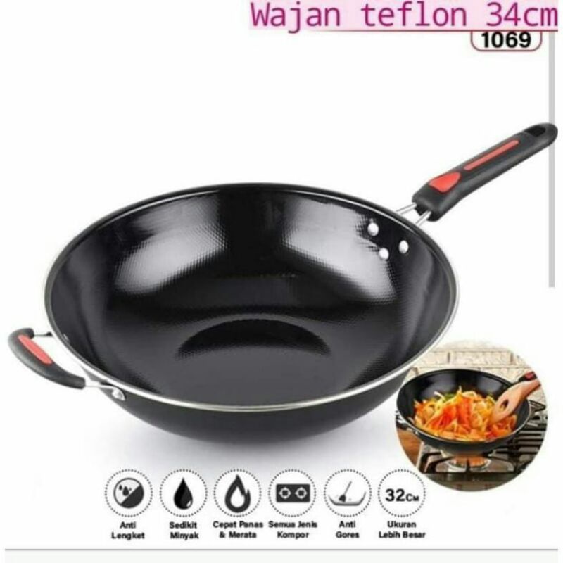 Wajan Enamel Gagang