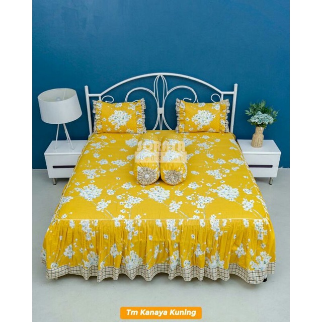 Soraya Bedsheet Sprei Rimpel Kanaya King Size 180x200x55
