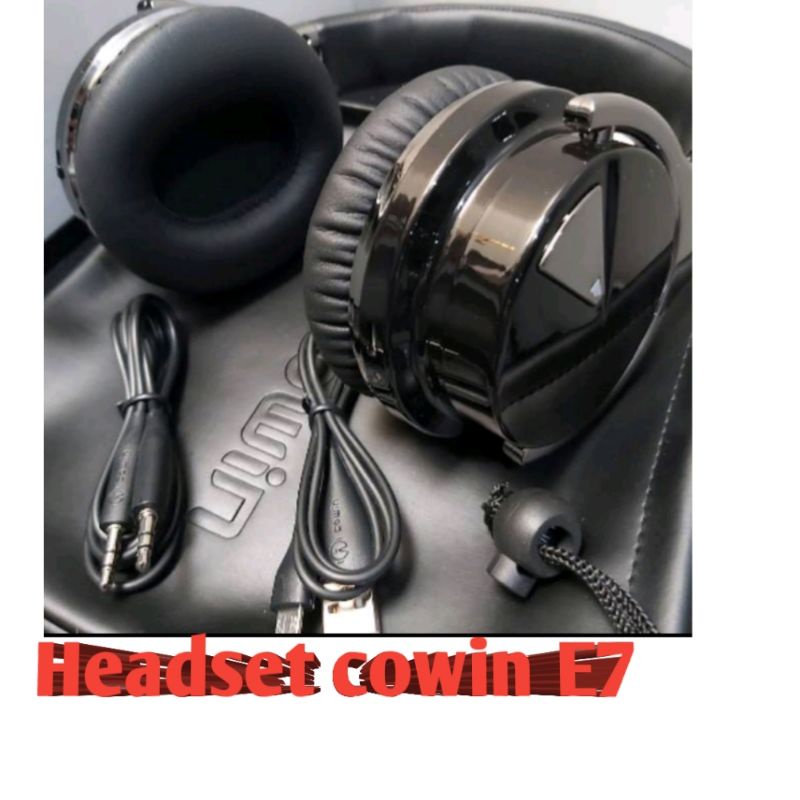 Headset Premium COWIN E7 second ori bluetooth headphone BASS nendang  UNLIMITED