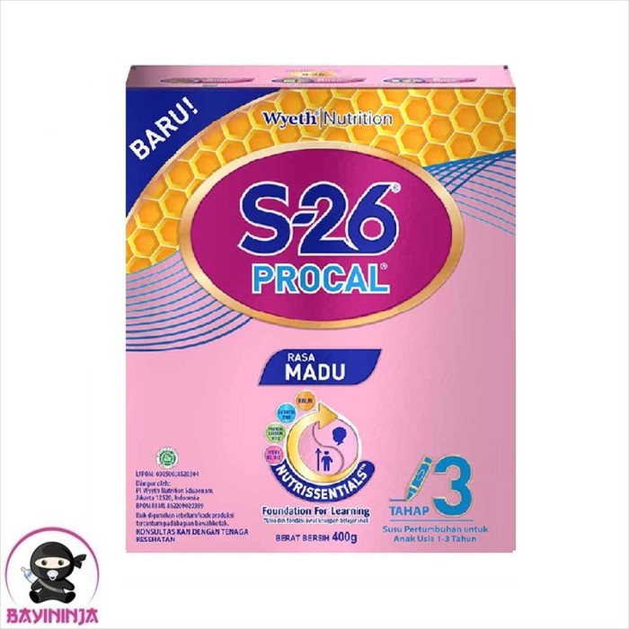 

S26 PROCAL 3 Madu Susu Box 400 g T-Ninjabayi 01