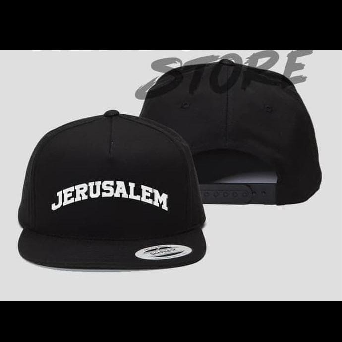 BIG SALE TOPI SNAPBACK HAT CA DISTRO JERUSALEM YERUSALEM POLOS CUSTOM INDONESIA 