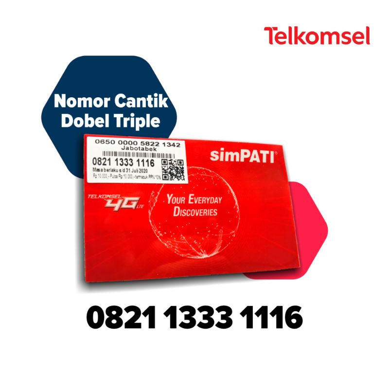 Nomor Cantik Telkomsel simPATI Dobel Triple 1333 1116