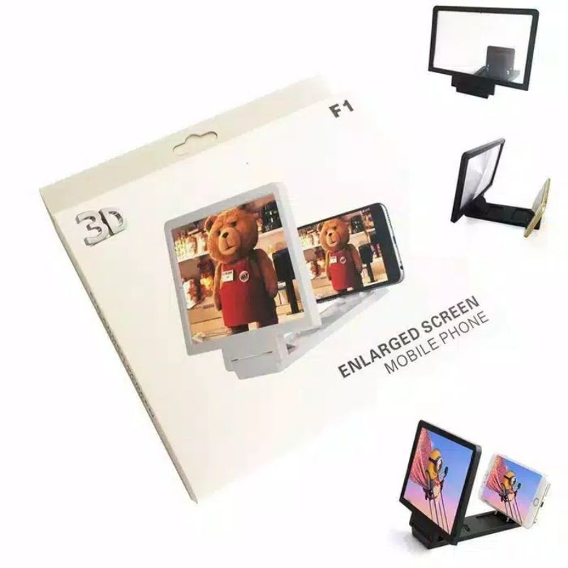 Kaca Pembesar 3D Layar HP F1 Enlarged Screen Handphone