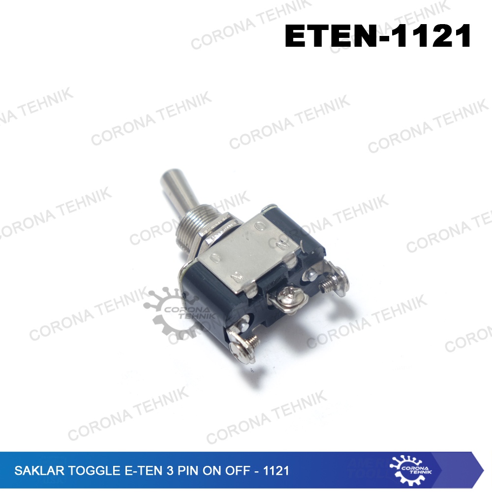 E-TEN - 1121 - Saklar Toggle -  3 Pin On Off