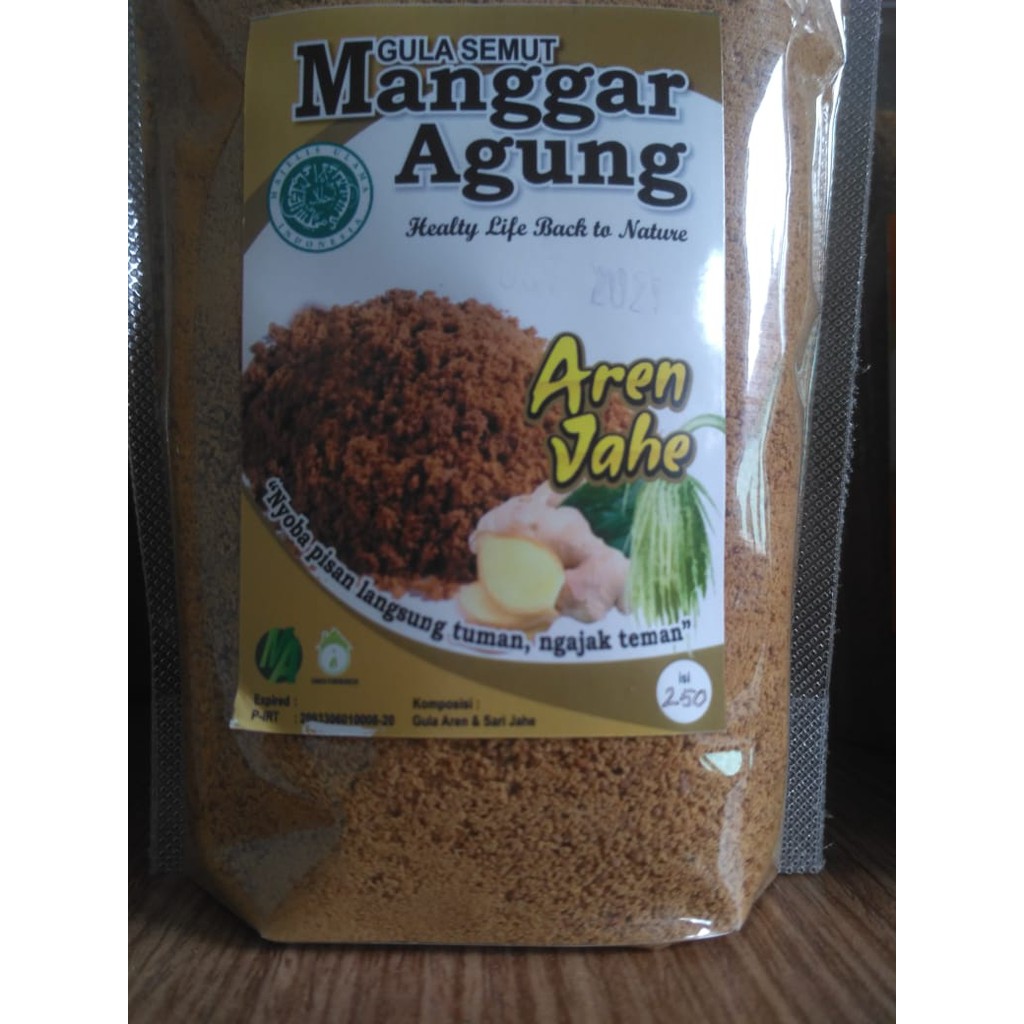 

Powder Minuman Instan Gula Semut Manggar Agung Rasa Aren Jahe 250g