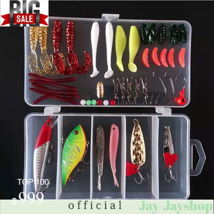 LIXADA Umpan Pancing Ikan Set Fishing Bait Kit 45PCS - DWS250-D