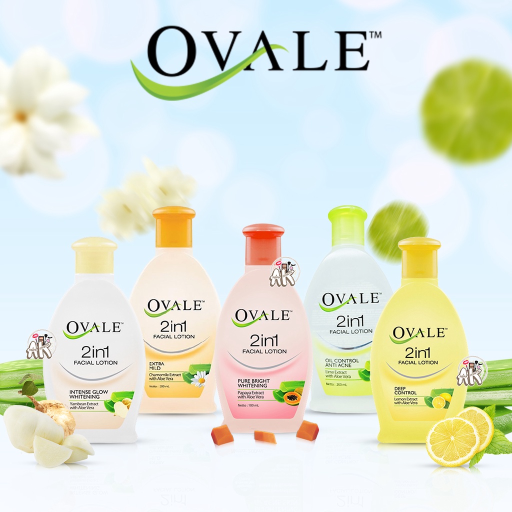 OVALE FACIAL LOTION SERIES 60ML-100ML