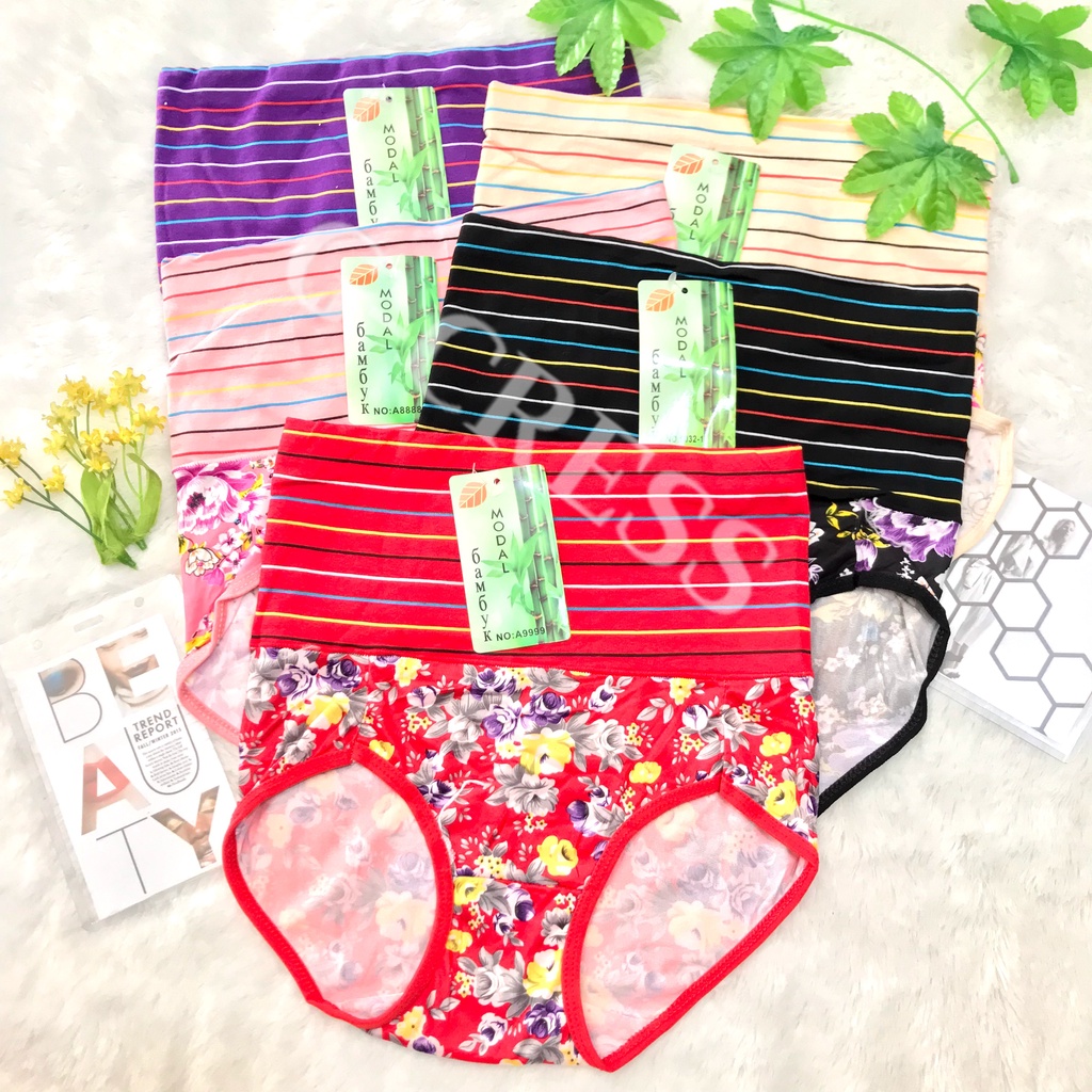 CD Cewek/Celana Dalam Wanita High Waist Korset Katun Adem Lembut Motif/CD Korset Impor/CD Cewek Mura