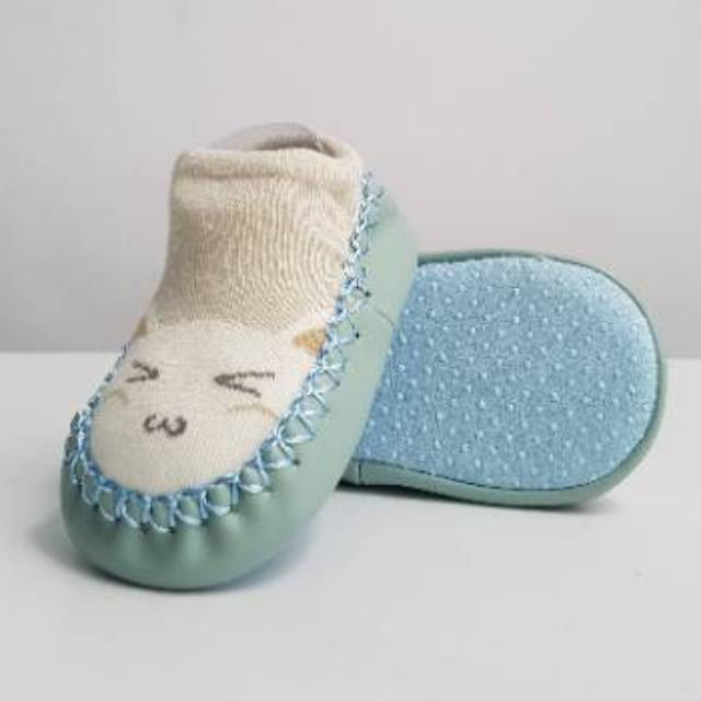 Kaos Kaki Sepatu Bayi Baby Antislip Sol Karet Belajar Jalan