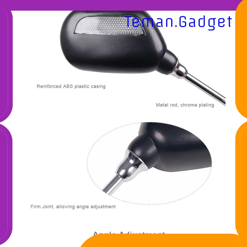 TG-IB742 DEEMOUNT KACA SPION SEPEDA BIKE BLINDSPOT REARVIEW 1 PCS - VMR-001