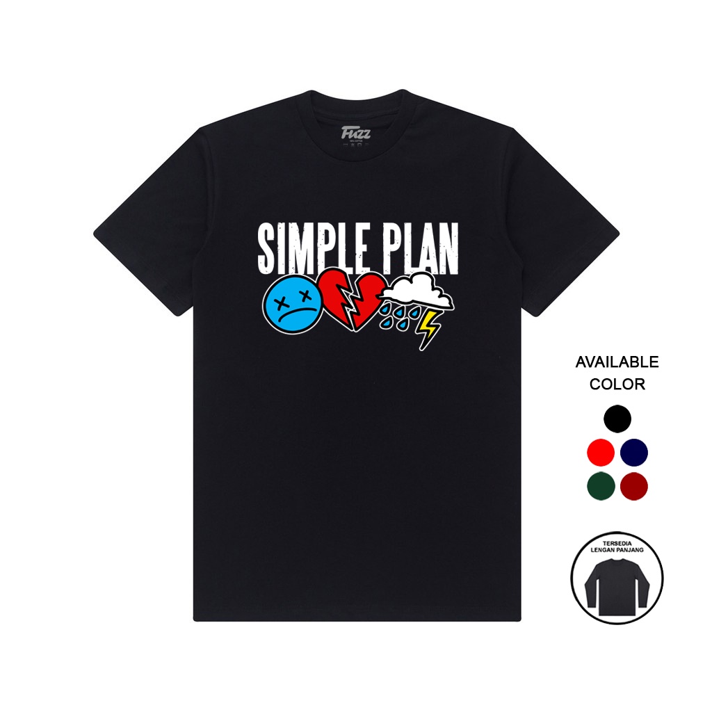 KAOS BAND SIMPLE PLAN T SHIRT PREMIUM BAJU DISTRO MUSIK POP PUNK ROCK PRIA WANITA ORIGINAL BANDUNG