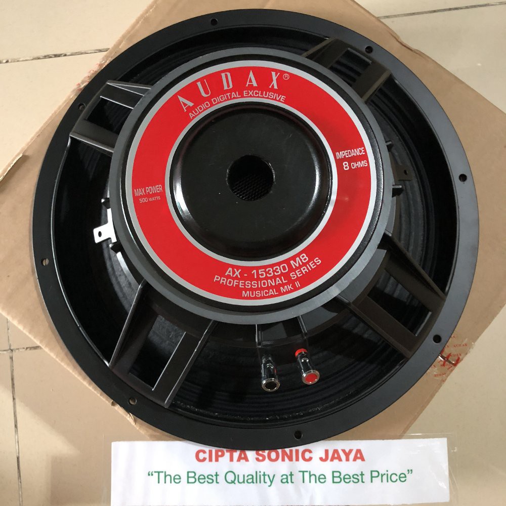 (peti kayu) speaker 15 inch audax AX15330 m8 mid low AX 15330 m8