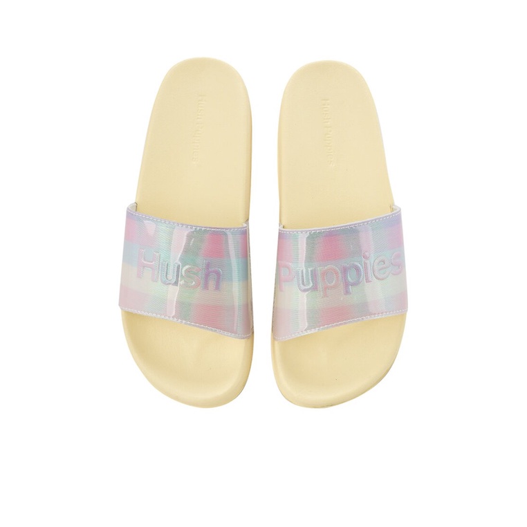 SANDAL SLIDE HUSH PUPPIES WANITA ORIGINAL CASUAL TERBARU KUNING HW01