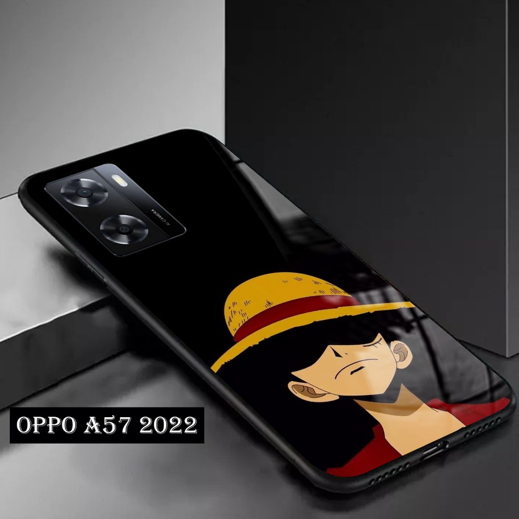 Softcase Glass Kaca Oppo A57 2022 Terbaru [FC22] Case Motif Oppo A57 2022 - Casing Hp Oppo A57 2022 