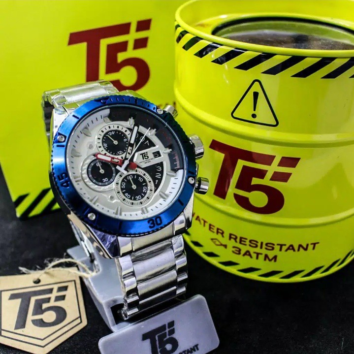Jam Tangan Pria T5 H 3642 chronograph original tahan air