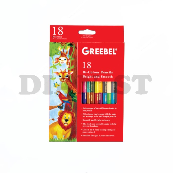 

Cuci Gudang Pensil Warna Greebel Bi 18 Warna (1 Pensil 2 Warna) - Pc Berkualitas