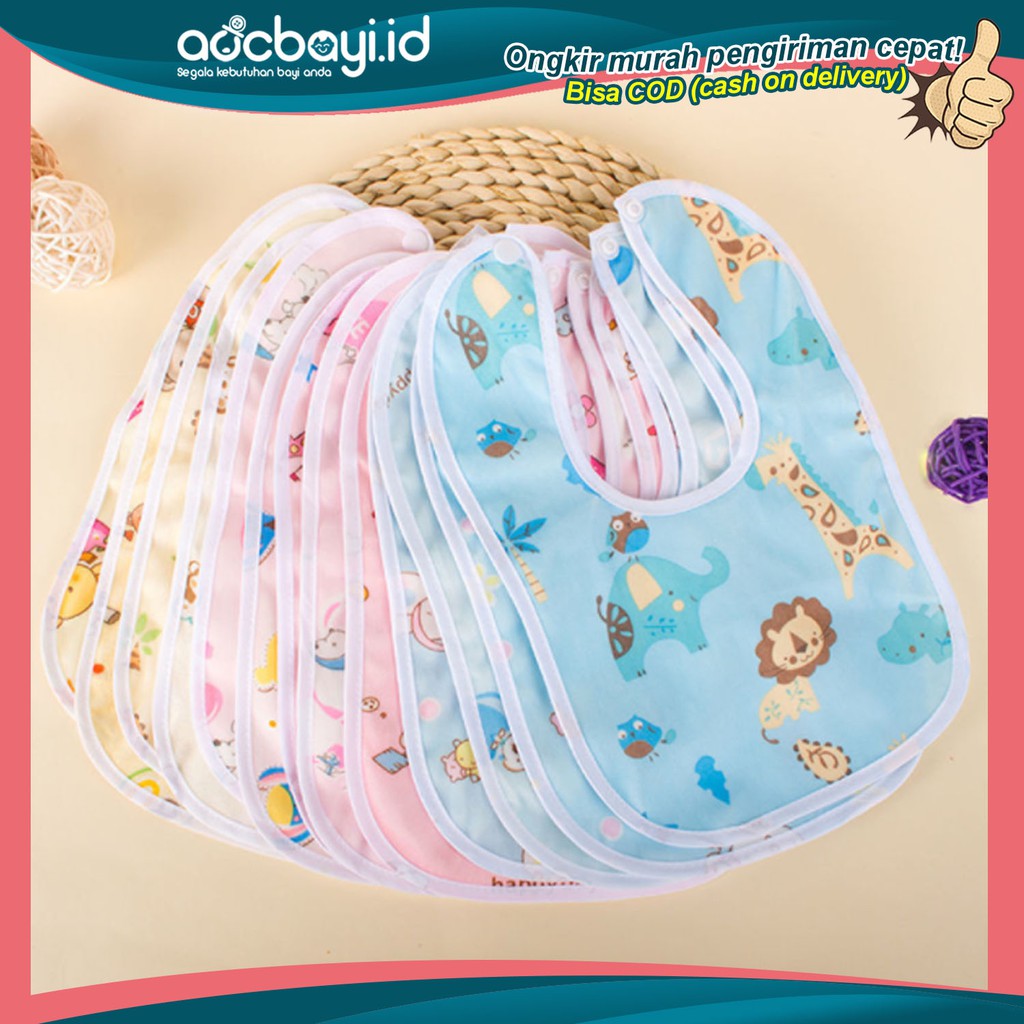 ☀ACCBAYI☀ CKB0001 Celemek Bayi / Slaber Bayi / Celemek Makan Bayi / Slabber Bayi / Handuk Liur Bayi