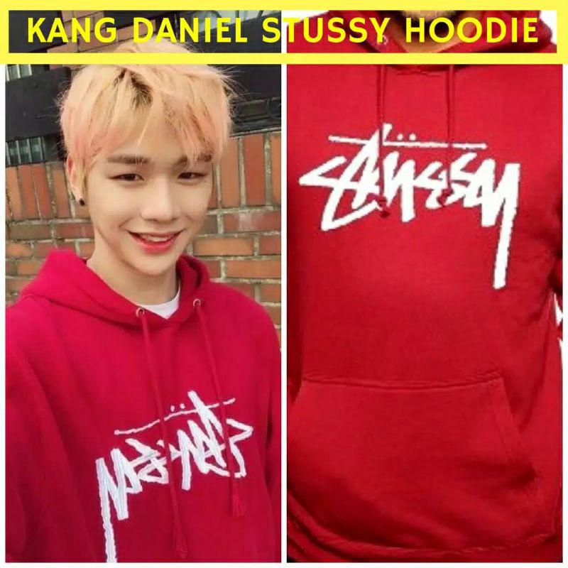 Jaket Sweater Hoodie Kang Daniel Wanna One Stussy