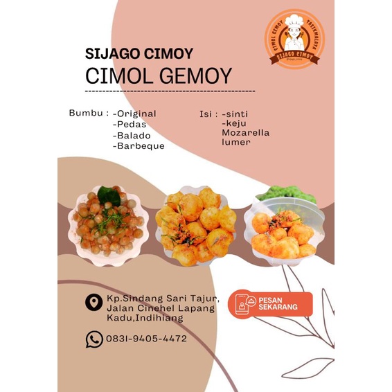 

[CEMILAN SULTAN]CIMOL gemoy berbagai rasa 250gr